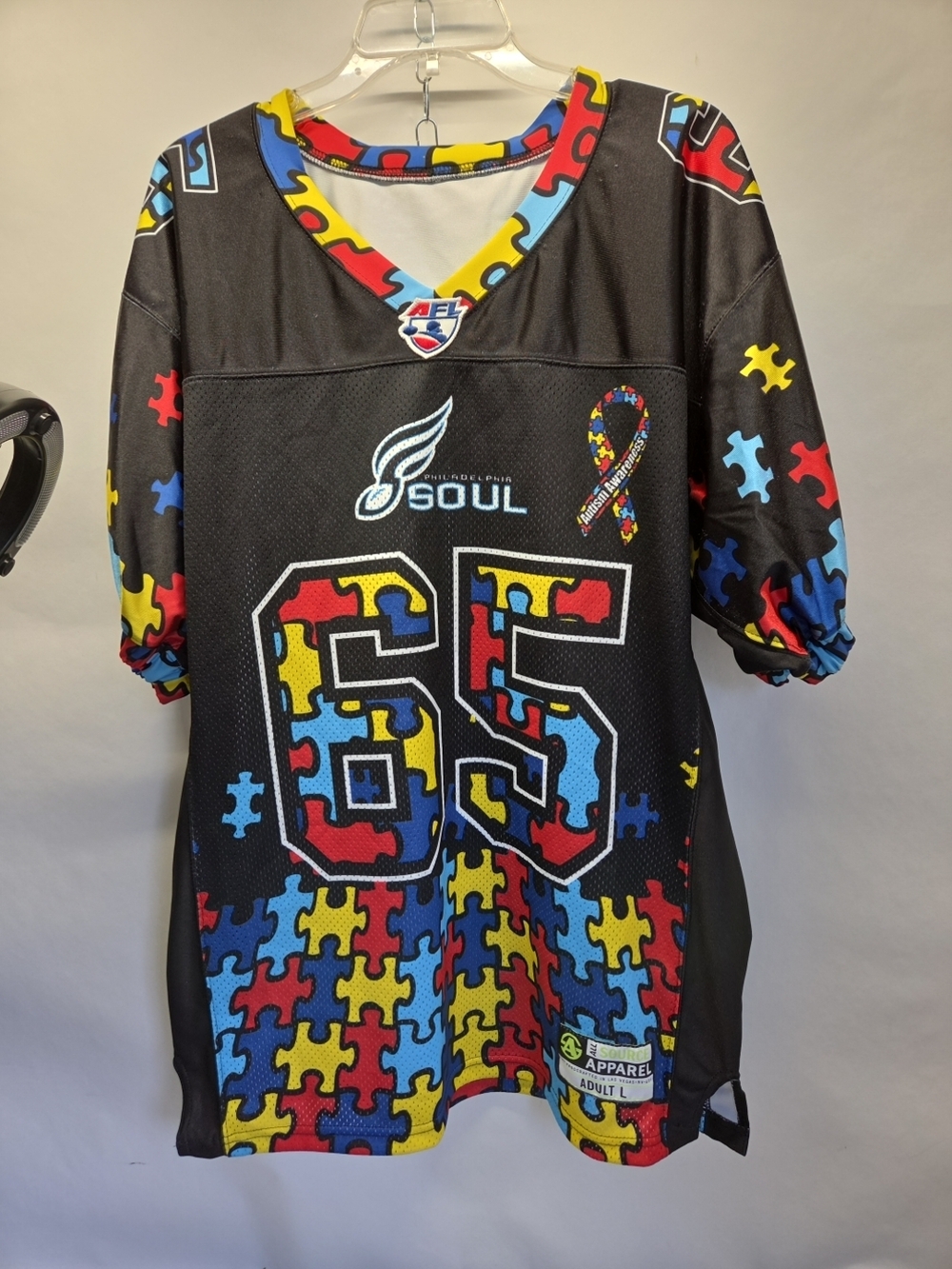 Philadelphia Soul AFL Jersey Autisim Awareness Mens L